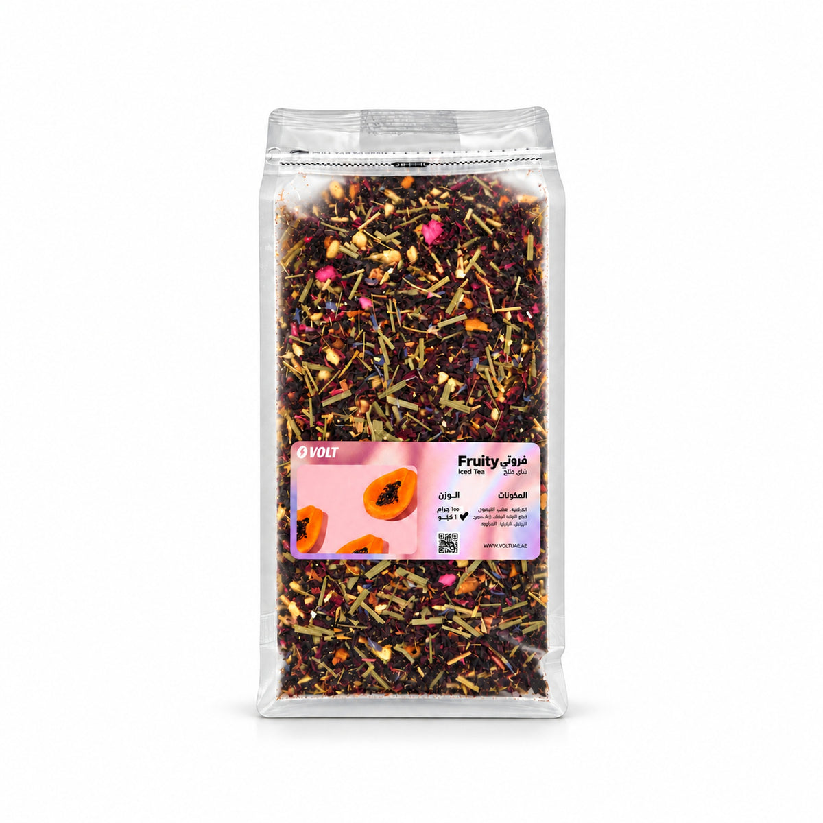 VOLT Fruity hibiscus iced tea, 1kg loose leaf pack