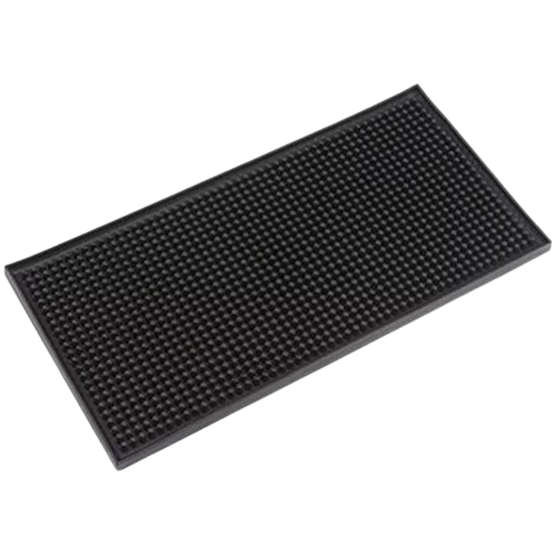 Bar mat black rubber 15 * 30 cm