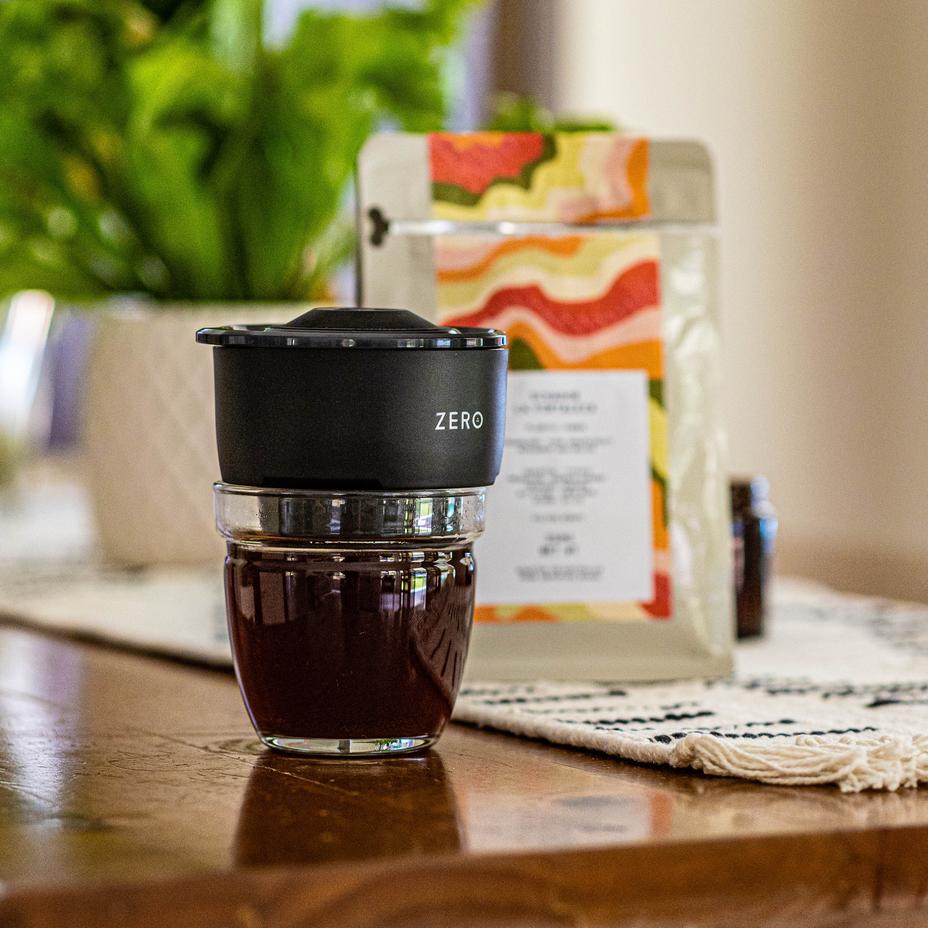 Trinity Zero Coffee Press, Black, 8oz - فولت VOLT