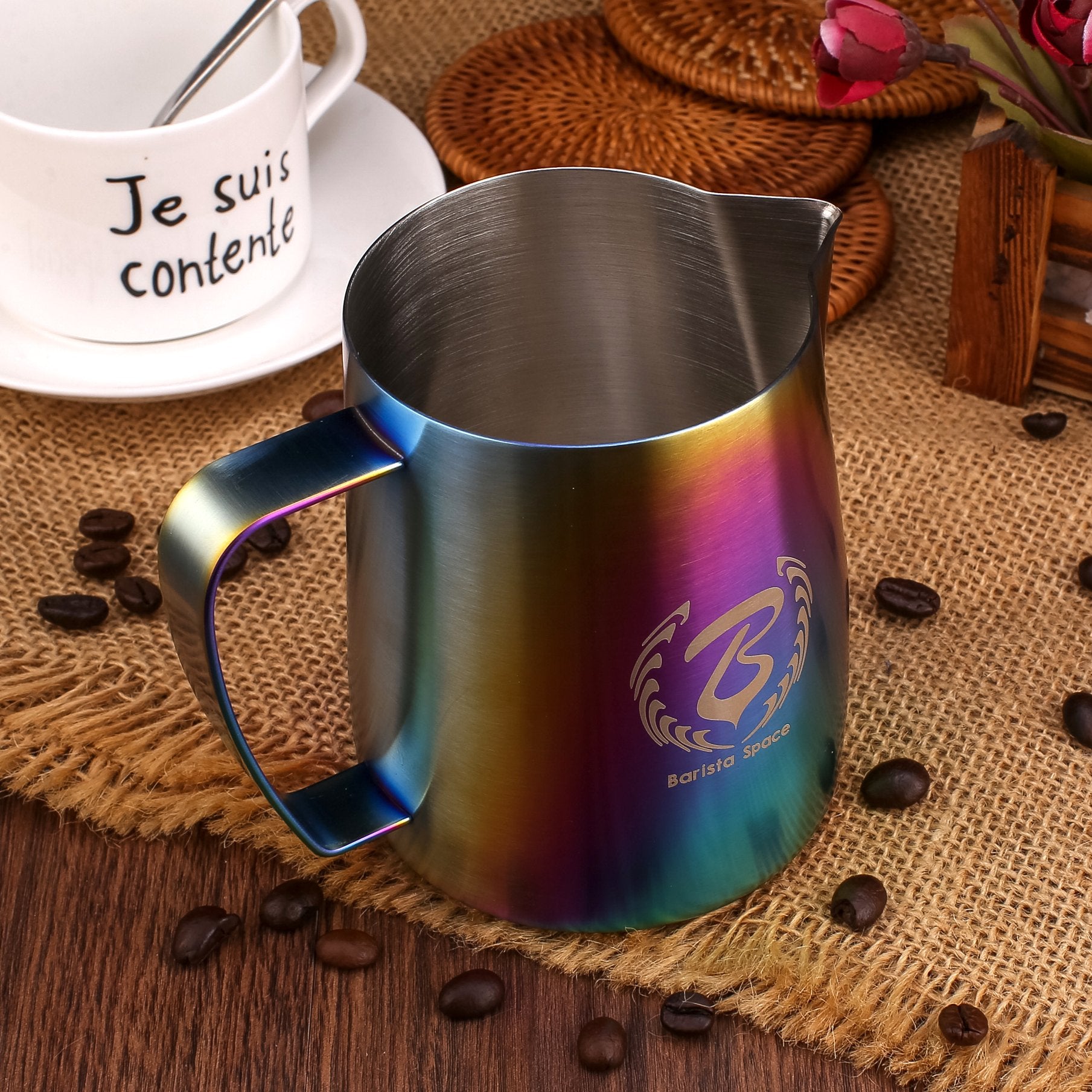 Barista Space Sandy Rainbow Milk Pitcher - فولت VOLT