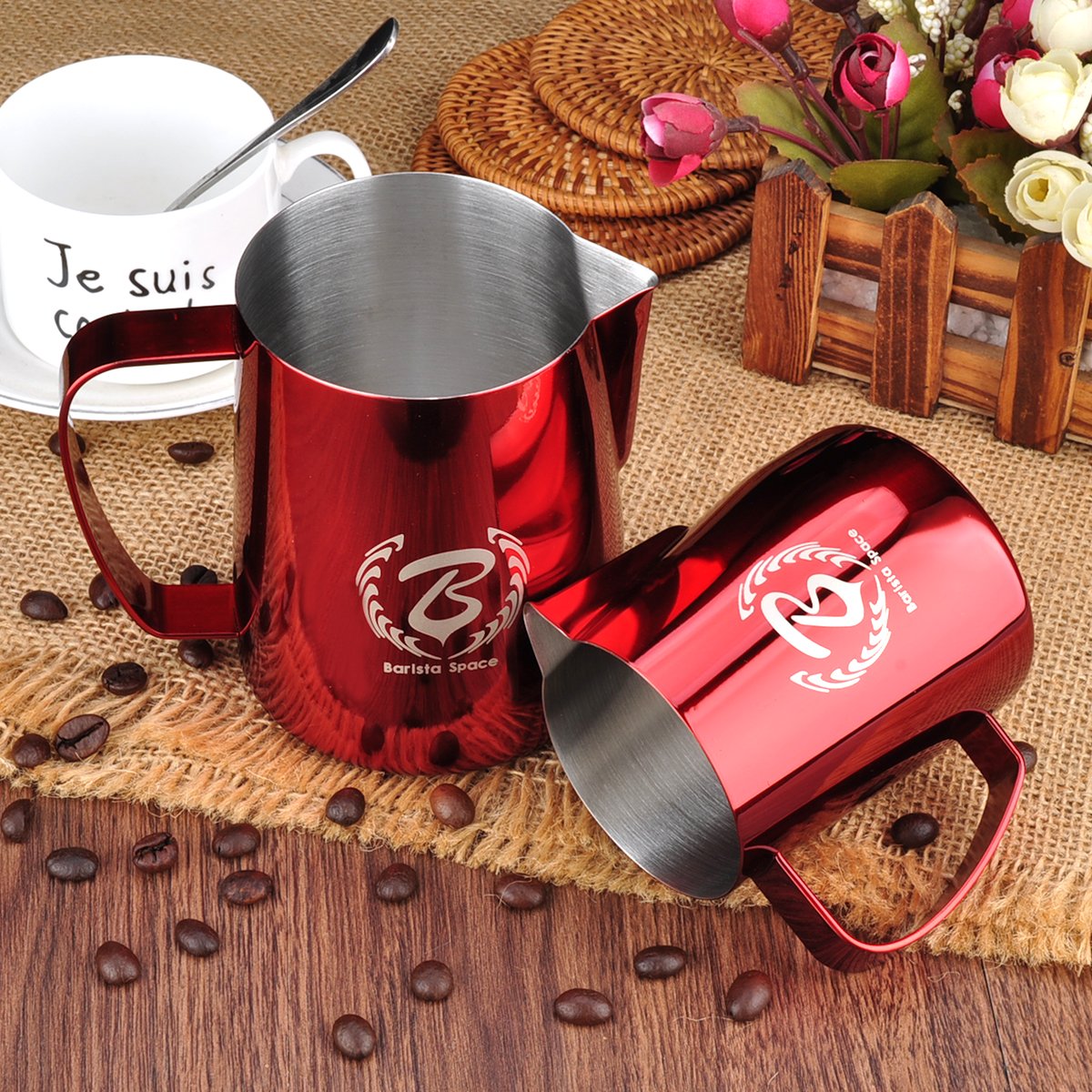 Barista Space Red Milk Pitcher - فولت VOLT