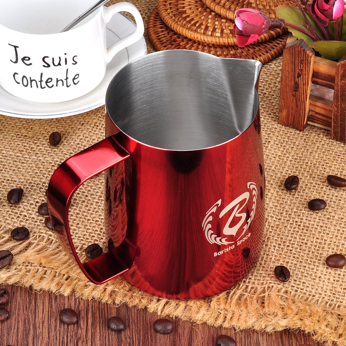 Barista Space Red Milk Pitcher - فولت VOLT