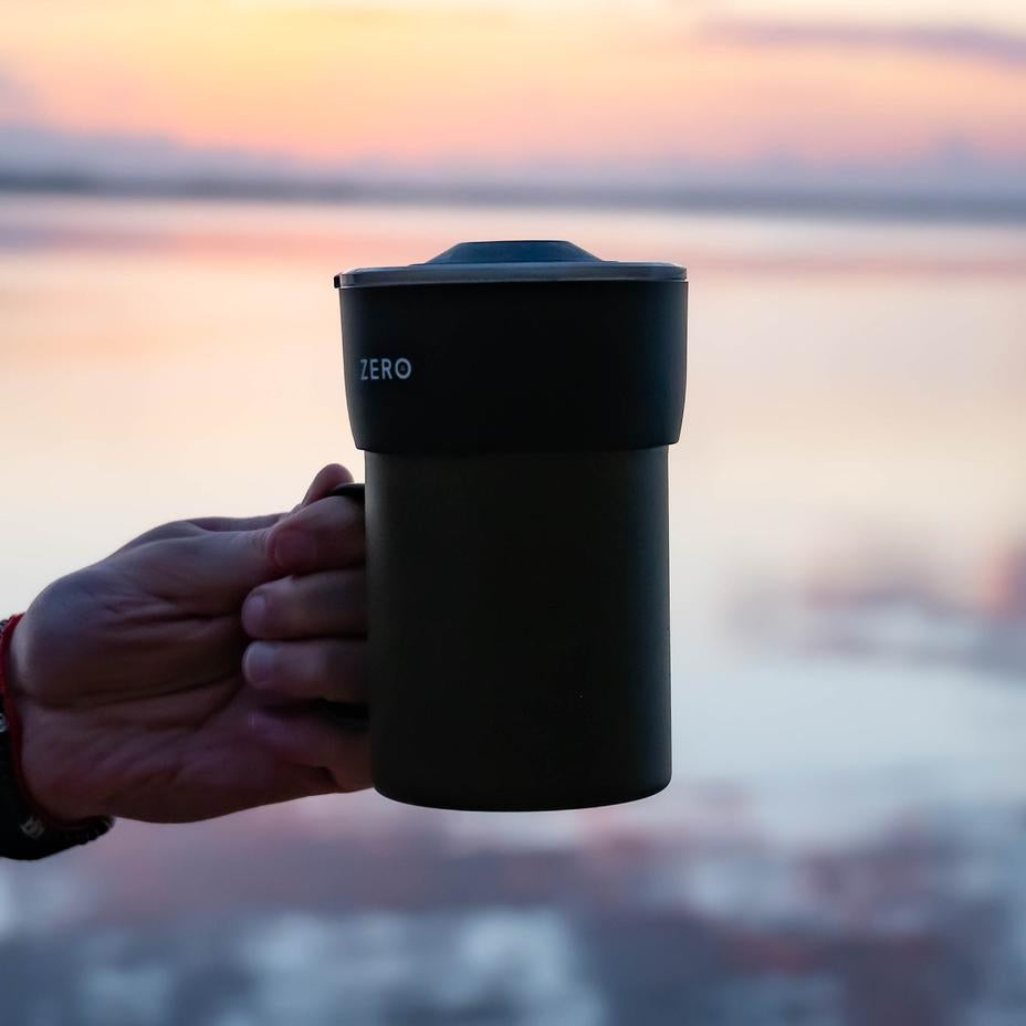 Trinity Zero Coffee Press, Black, 8oz - فولت VOLT