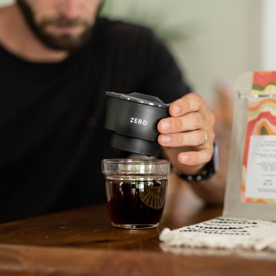 Trinity Zero Coffee Press, Black, 8oz - فولت VOLT