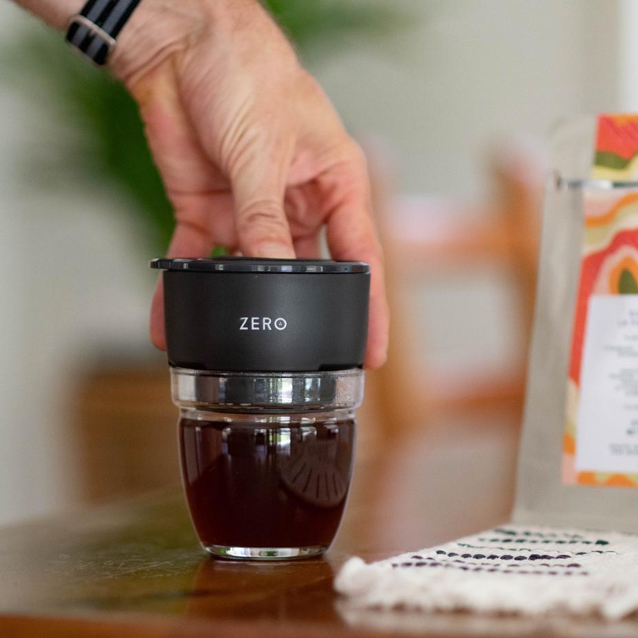 Trinity Zero Coffee Press, Black, 8oz - فولت VOLT