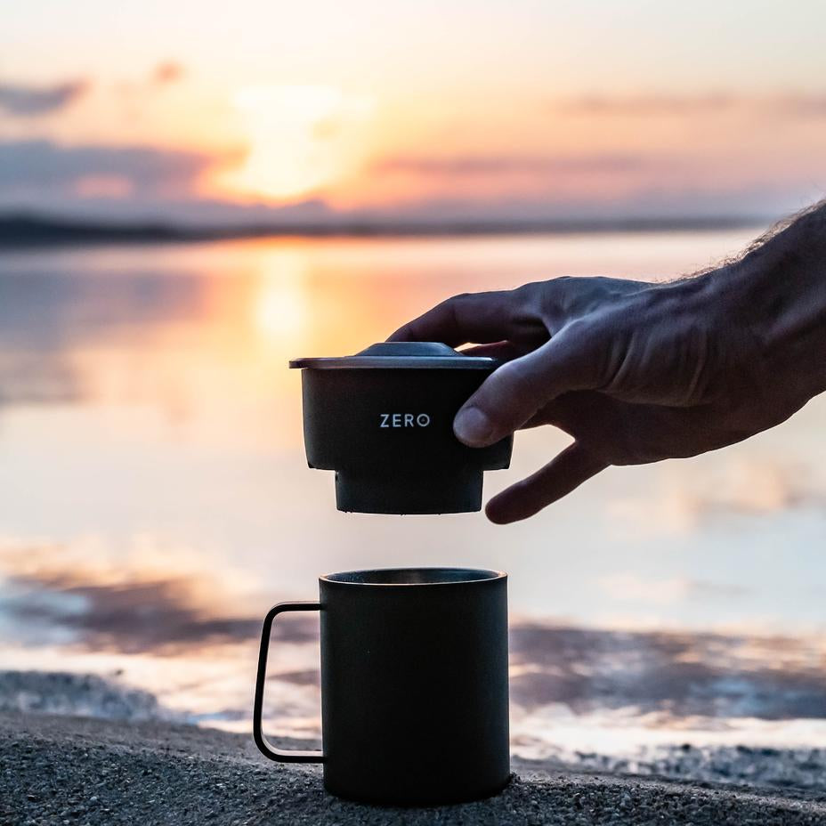 Trinity Zero Coffee Press, Black, 8oz - فولت VOLT