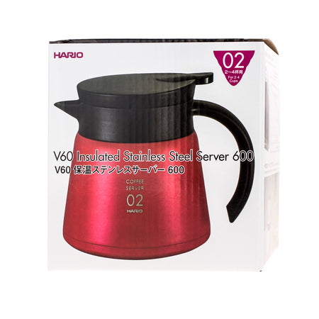 Hario V60 Insulated Stainless Steel Server 600 - Red - فولت VOLT