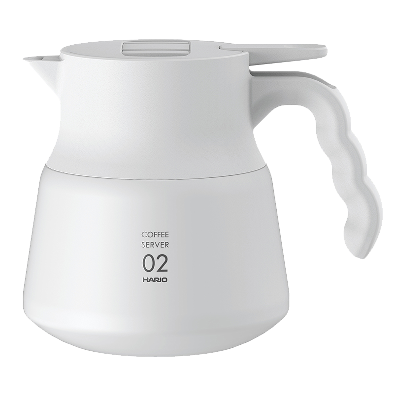 Hario V60 Insulated Stainless Steel Server PLUS - White - فولت VOLT