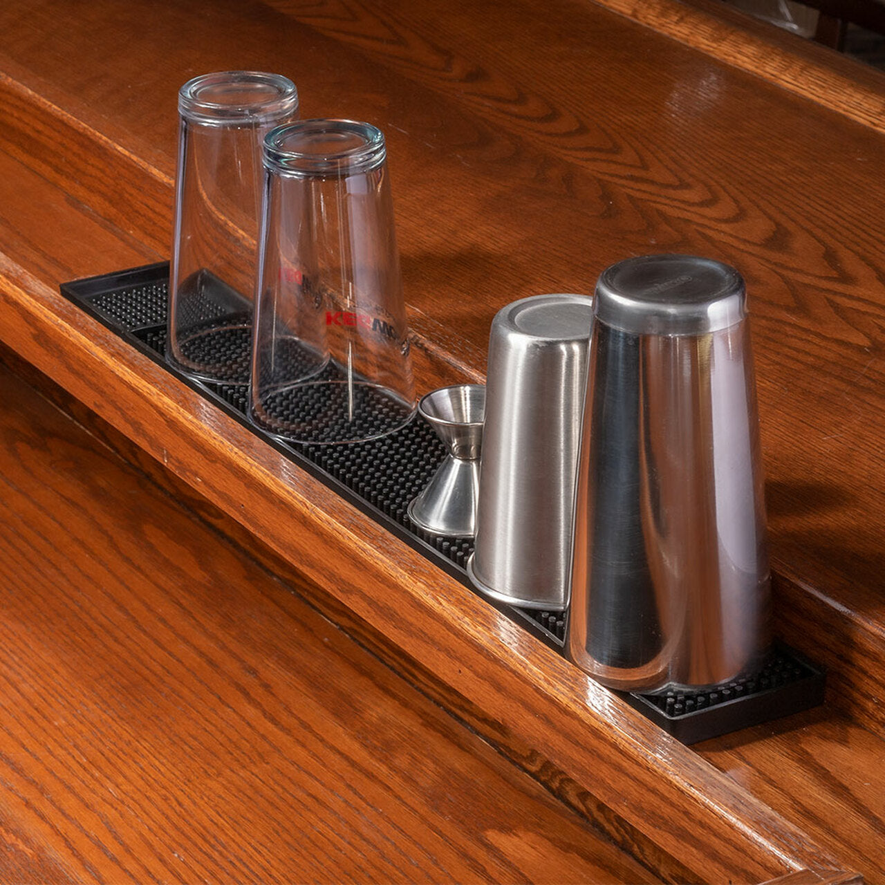 Bar mat black rubber 8 * 60 cm - فولت VOLT