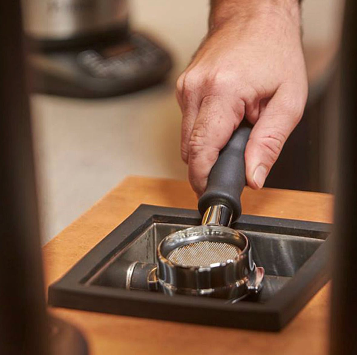 Coffee Gear Square Knock Chute RhinoCoffee Knock Boxفولت VOLT