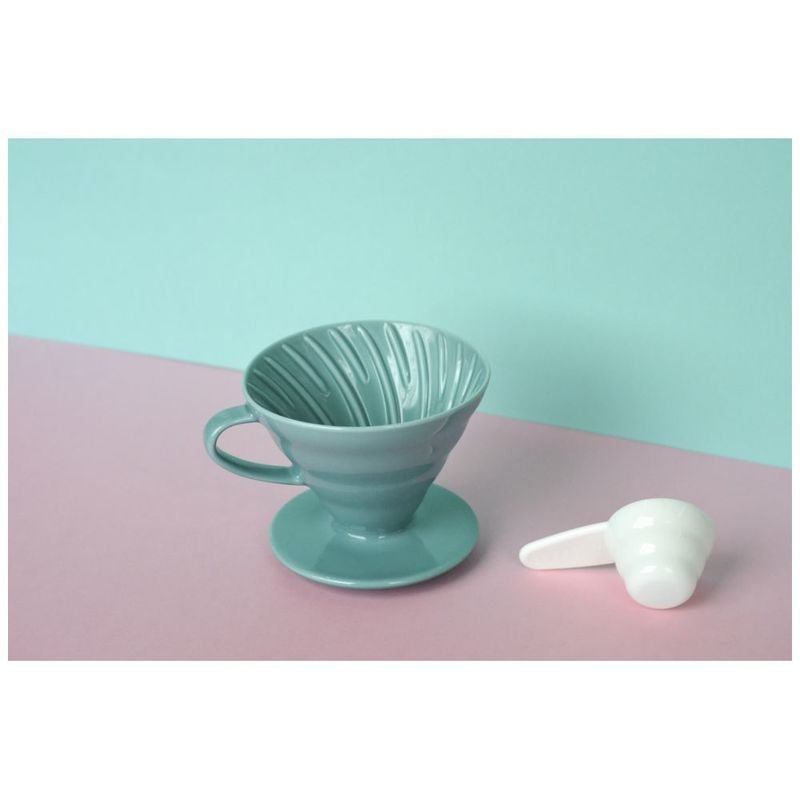 Hario V60 - 02 Ceramic - Turquoise GreenV60 Coffee dripperفولت VOLT