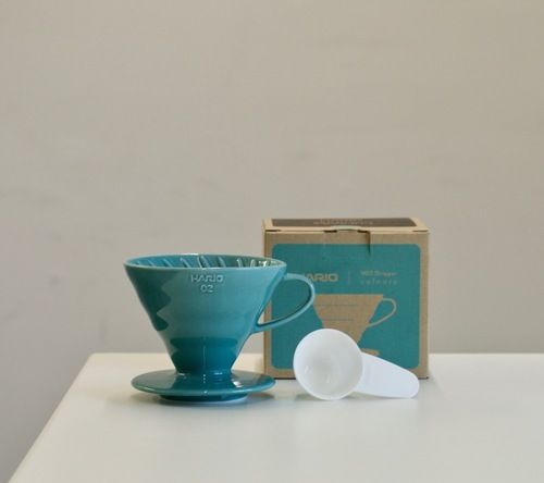 Hario V60 - 02 Ceramic - Turquoise GreenV60 Coffee dripperفولت VOLT
