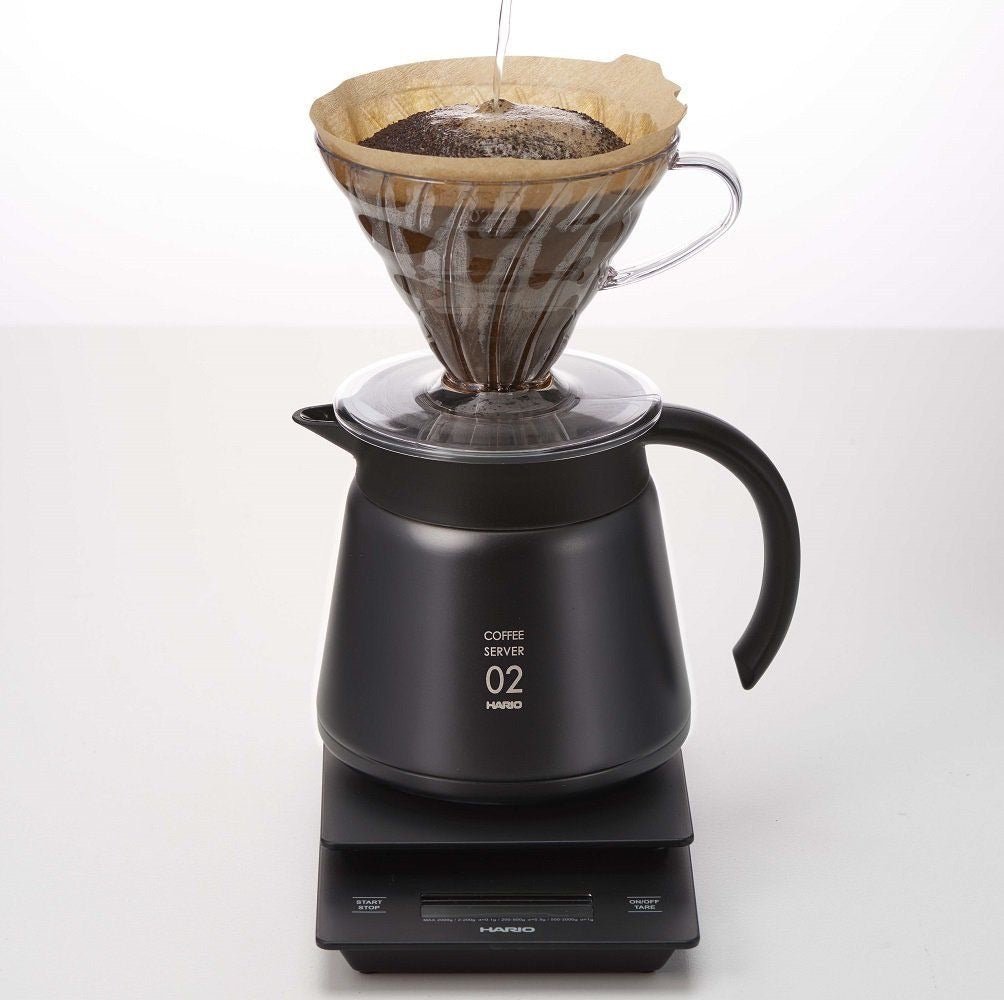 Hario V60 Insulated Stainless Steel Server 600 - BlackV60 Coffee Serverفولت VOLT