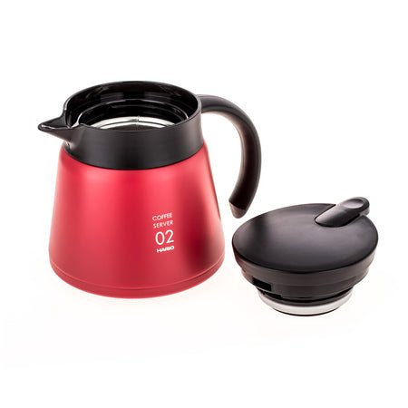 Hario V60 Insulated Stainless Steel Server 600 - RedV60 Coffee Serverفولت VOLT