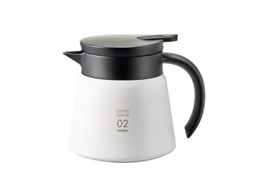 Hario V60 Insulated Stainless Steel Server 600 - WhiteV60 Coffee Serverفولت VOLT