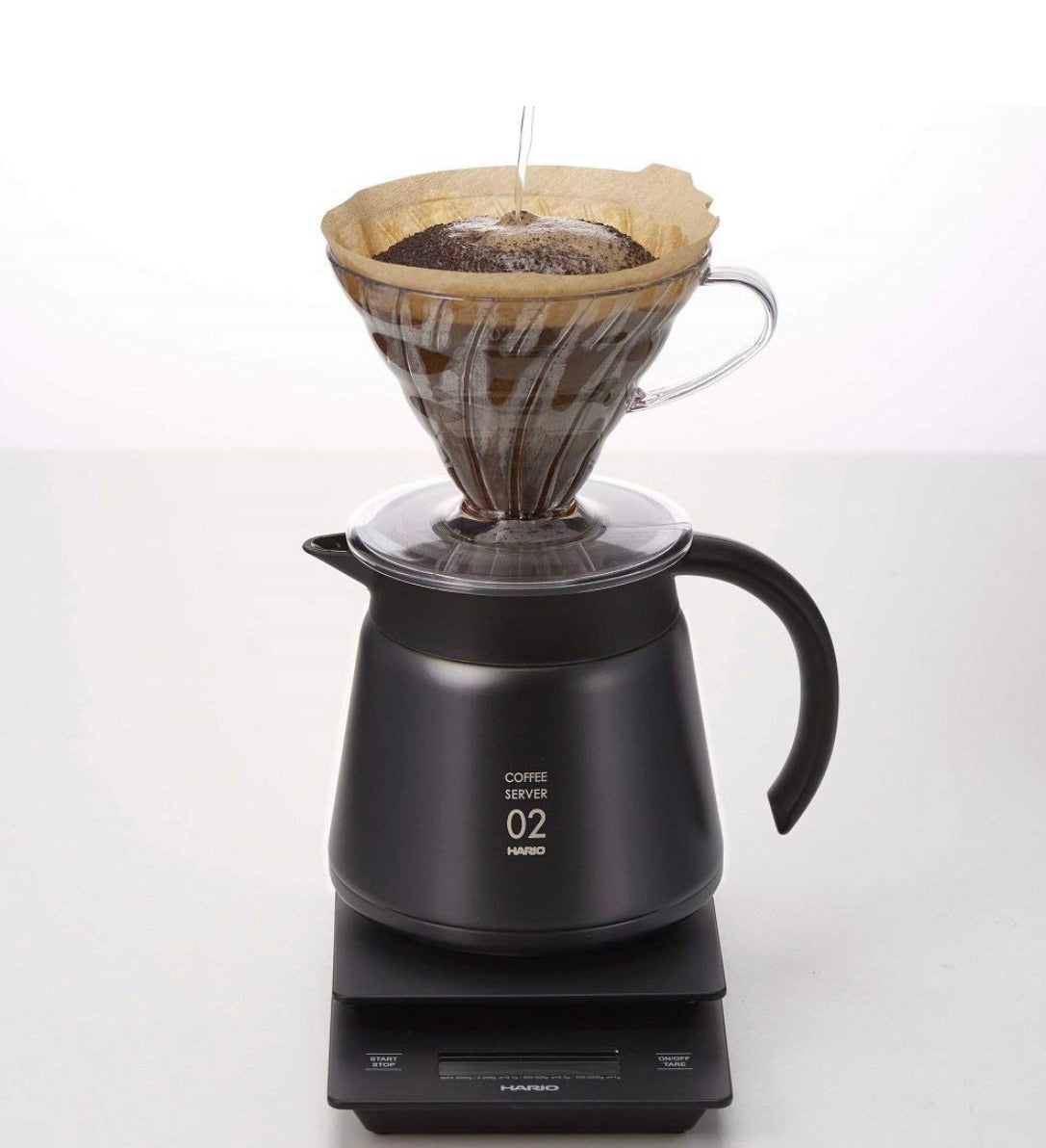 Hario V60 Insulated Stainless Steel Server 600 - Black - فولت VOLT