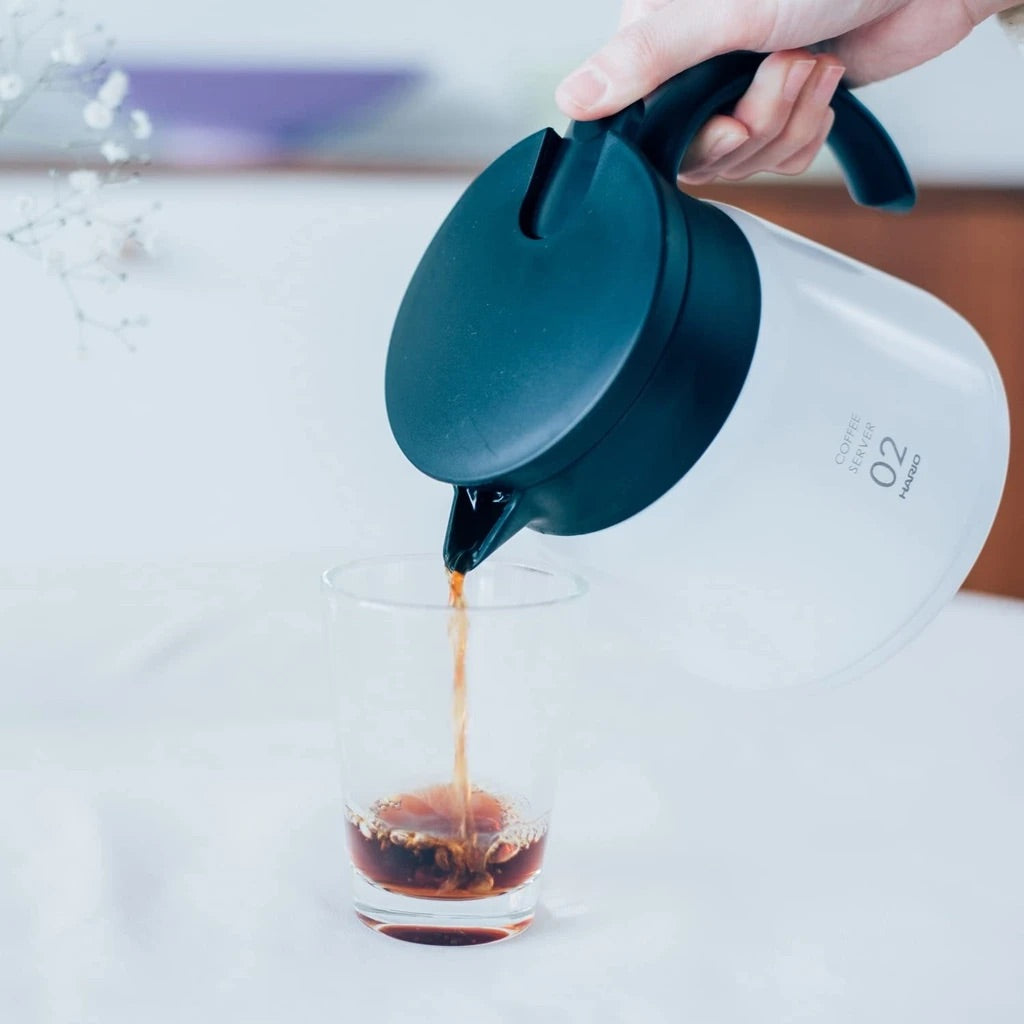 Hario V60 Insulated Stainless Steel Server 600 - White - فولت VOLT