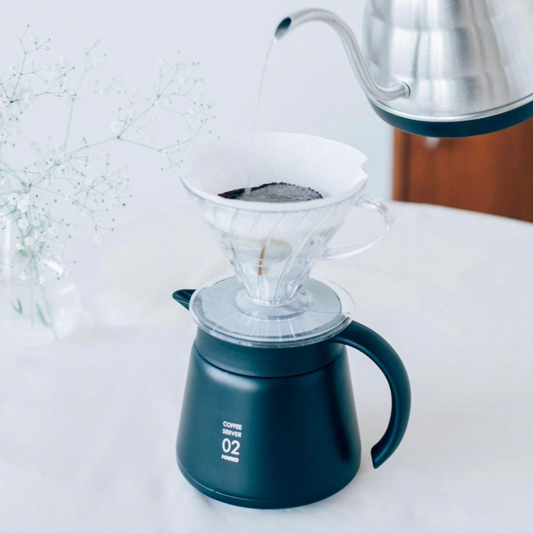 Hario V60 Insulated Stainless Steel Server 600 - Black - فولت VOLT