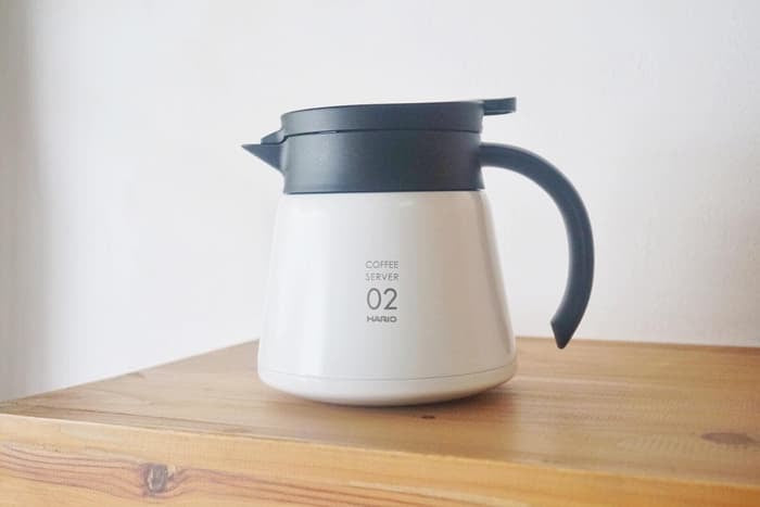 Hario V60 Insulated Stainless Steel Server 600 - White - فولت VOLT