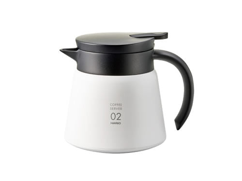 Hario V60 Insulated Stainless Steel Server 600 - White - فولت VOLT