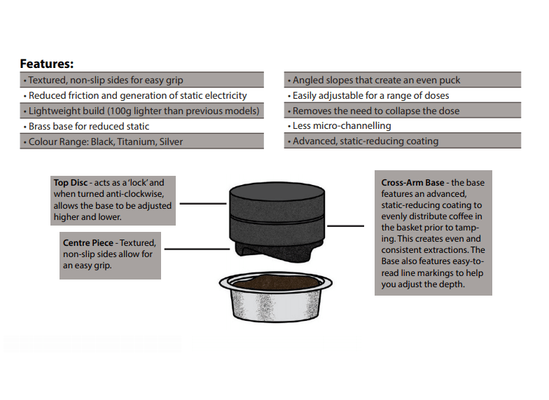 ONA Coffee Distributor OCD V3 BlacKCoffee Distributorفولت VOLT