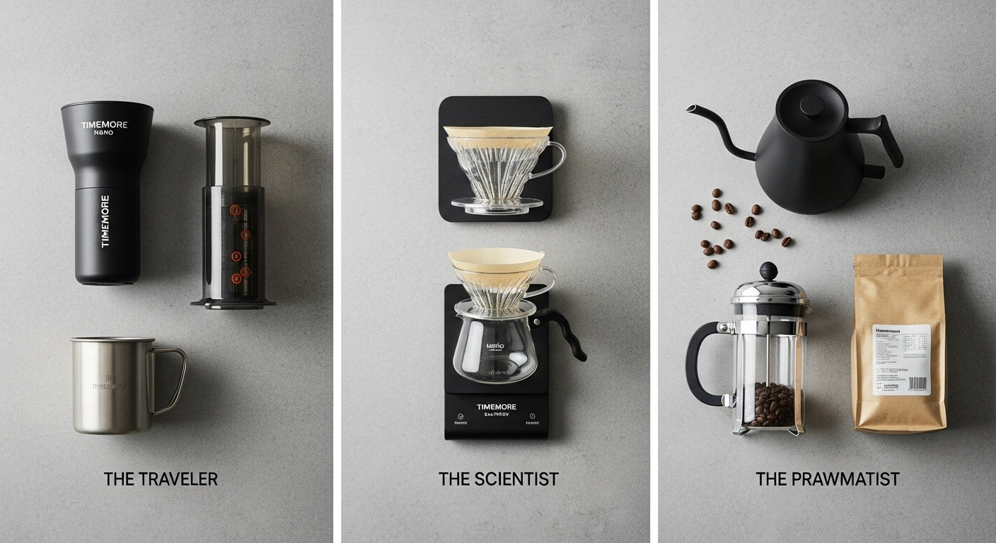 دليل اختيار أدوات القهوة حسب أسلوبك قل لي كيف تعيش، أقل لك ماذا تشتري