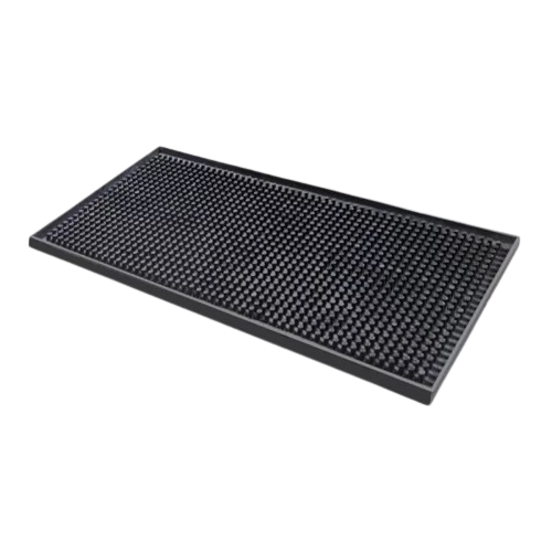 Bar mat black rubber 15 * 30 cm