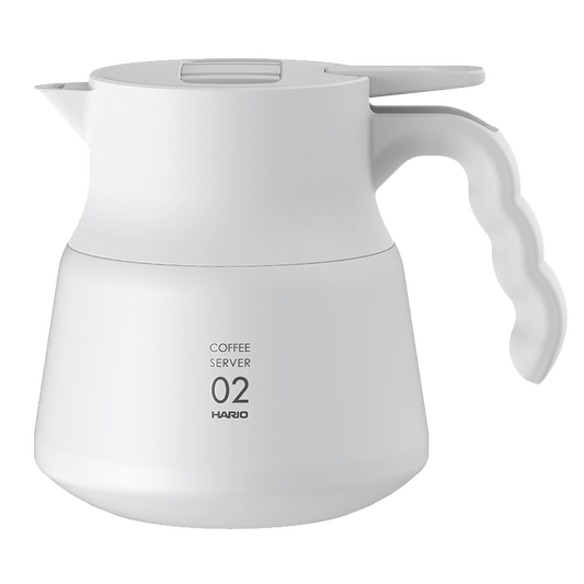 Hario V60 Insulated Stainless Steel Server PLUS - White - فولت VOLT