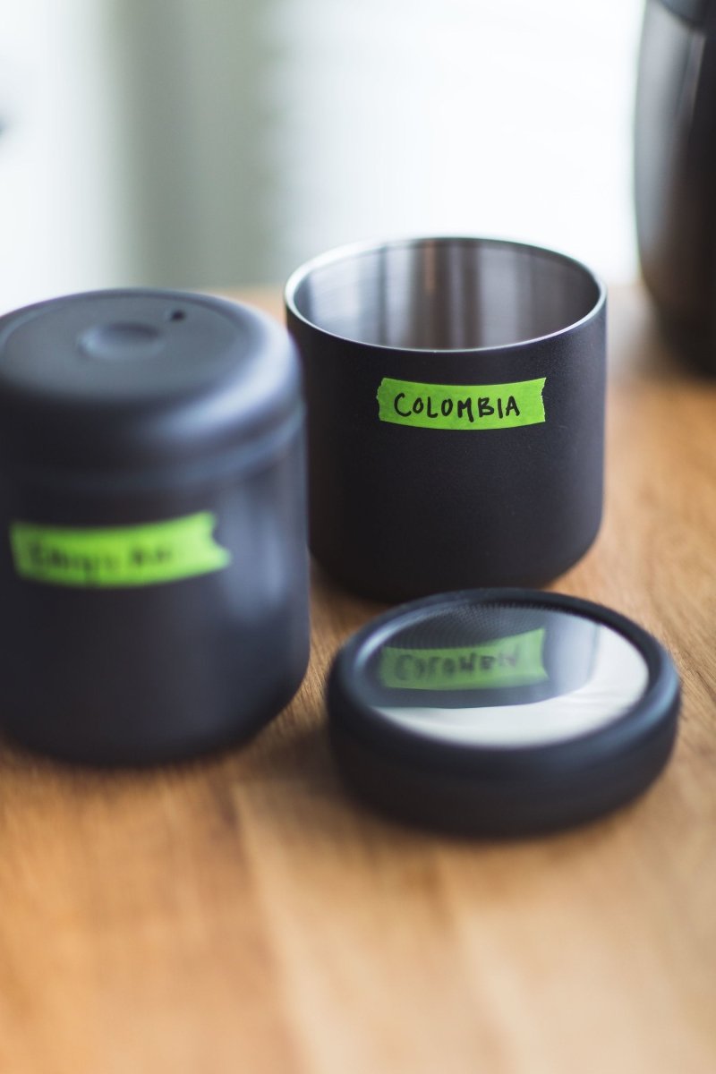 Fellow Atmos Vacuum Canister, Matte Black Stainless steel, 0.7LCoffee Canisterفولت VOLT