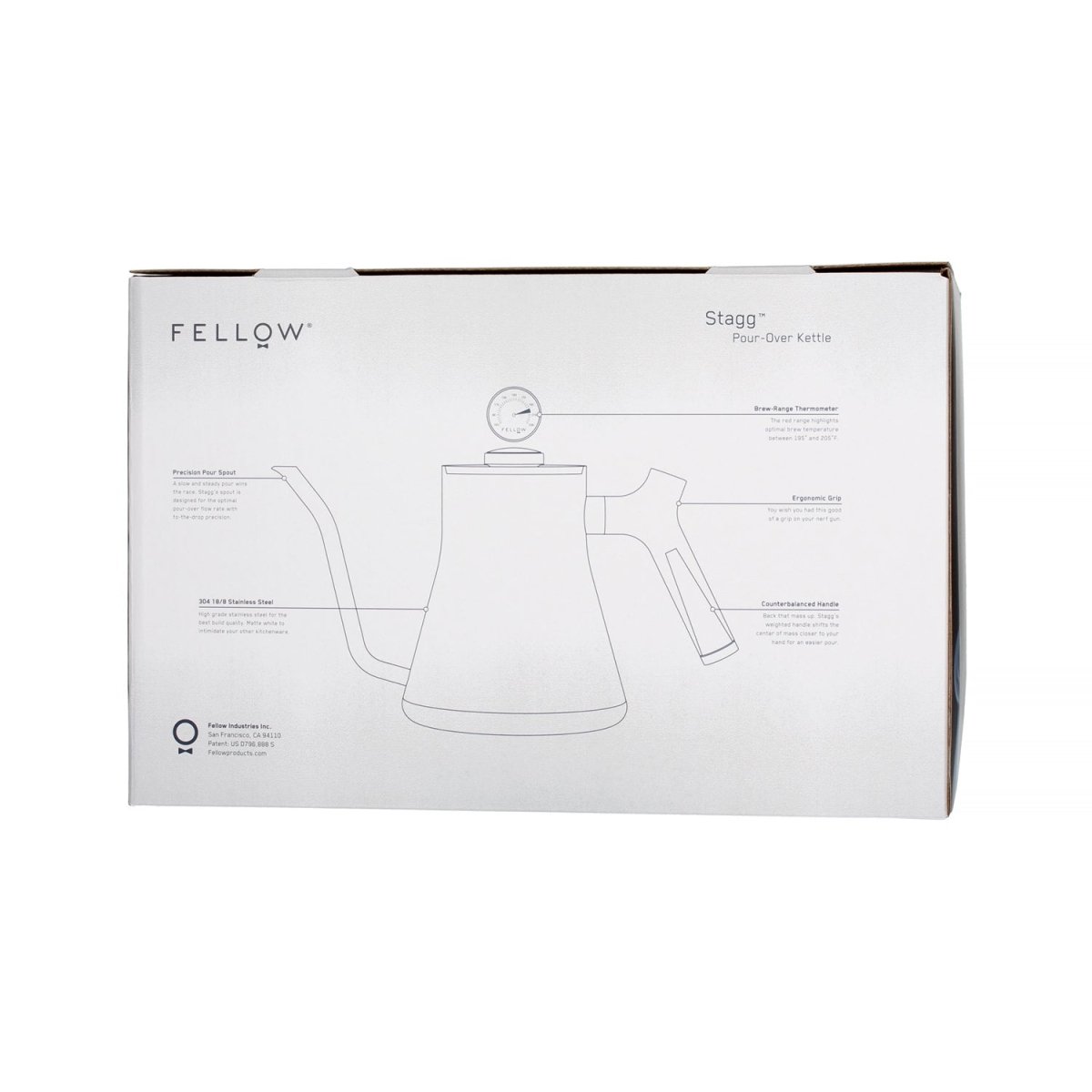 Fellow Stagg Mini Kettle - Matte WhiteCoffee Kettleفولت VOLT