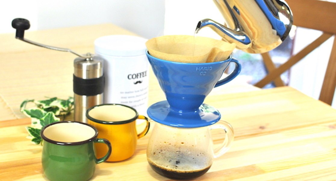 Hario V60 - 02 Ceramic - Turquoise BlueV60 Coffee dripperفولت VOLT