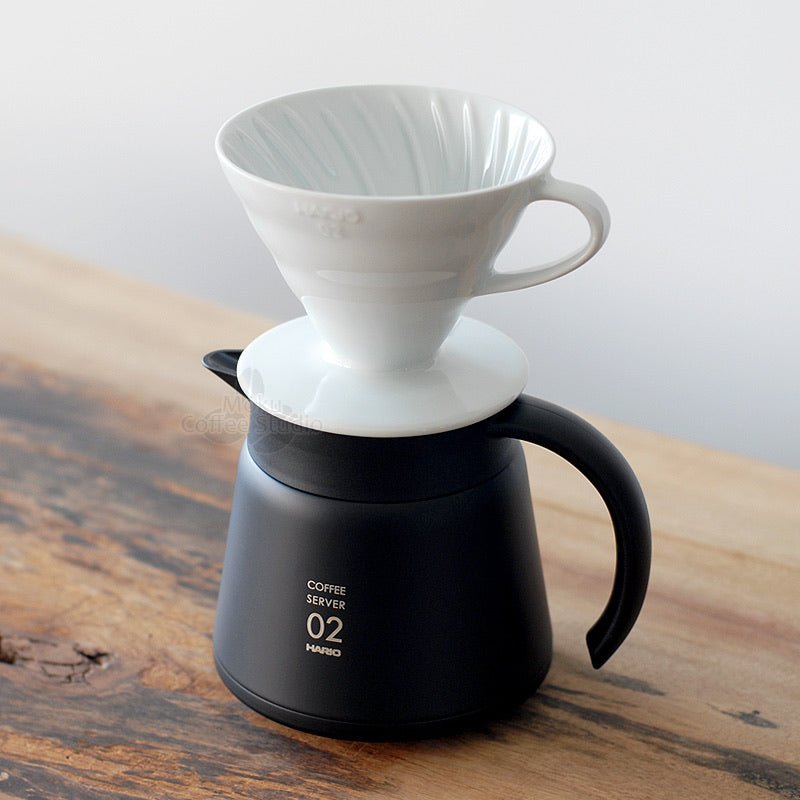 Hario V60 Insulated Stainless Steel Server 600 - BlackV60 Coffee Serverفولت VOLT