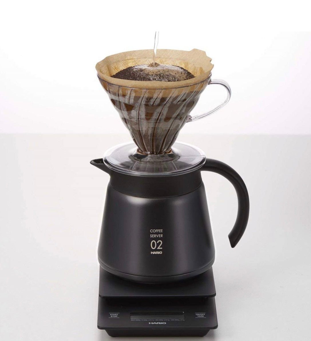Hario V60 Insulated Stainless Steel Server 600 - BlackV60 Coffee Serverفولت VOLT