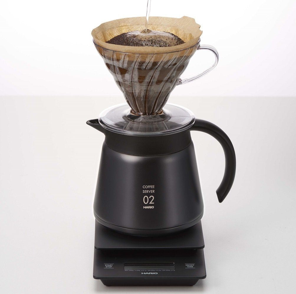 Hario V60 Insulated Stainless Steel Server 600 - Black - فولت VOLT