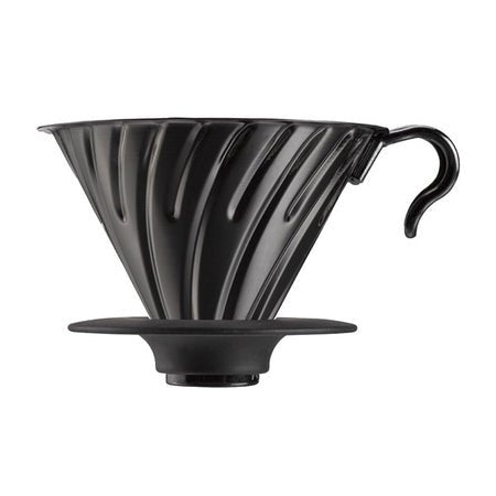 V60 Metal Coffee Dripper Matt Black 02Drip Coffee Dripperفولت VOLT